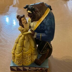 Disney/ Jim Shore Beauty and the Beast Sculpture - Yellow and Blue